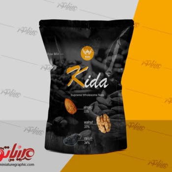 طراحی بسته بندی خشکبار کیدا