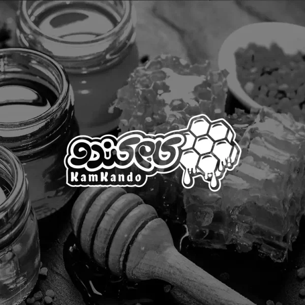 طراحی لوگو عسل کام کندو , طراحی لوگو عسل